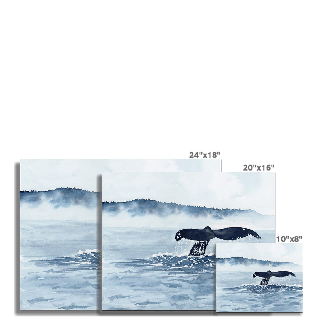 "Whale Watching" Giclée Paper Art Print