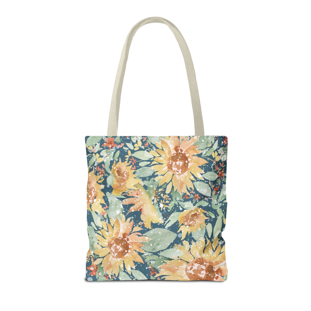 Artisan Tote Bag - "Sunflower Sunshine" in Green