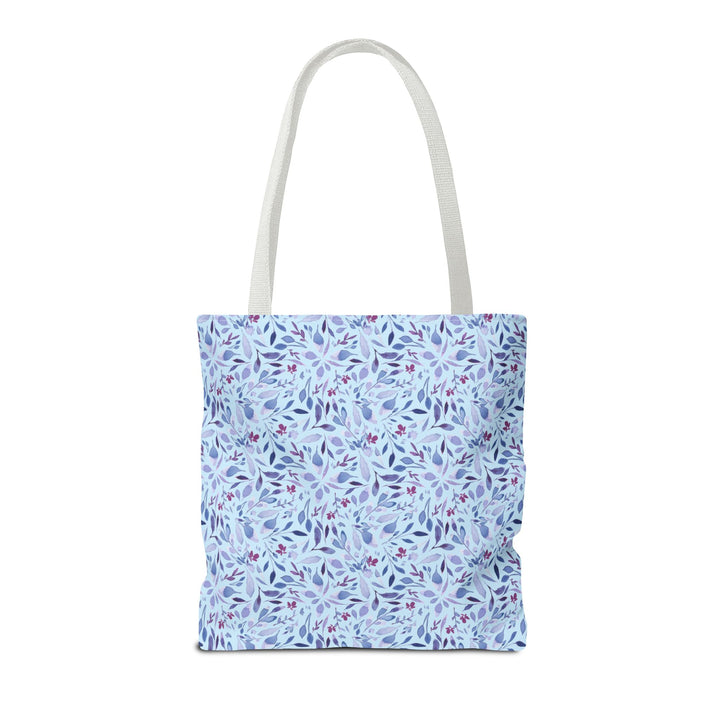 Artisan Tote Bag - Light Blue Botanical