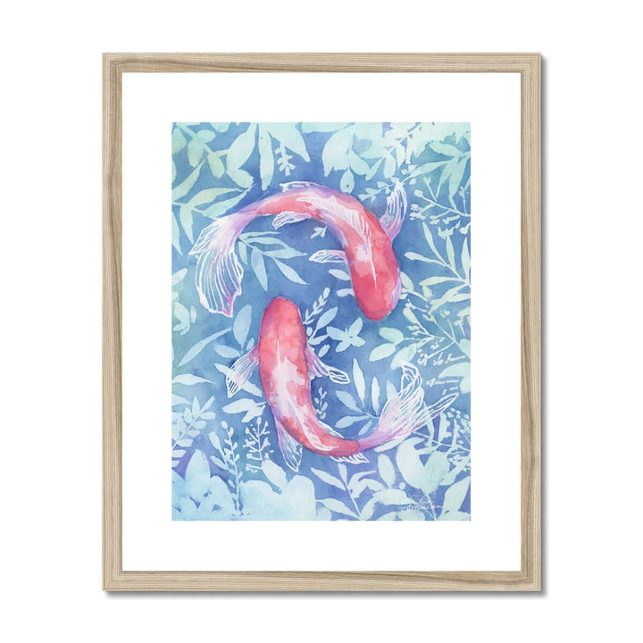 "Botanical Koi" - Original Watercolor Art