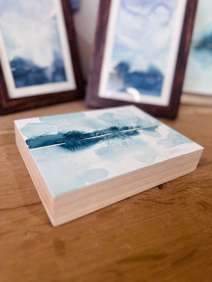 "The Space Between" - Original Watercolor Atmospheric Landscape