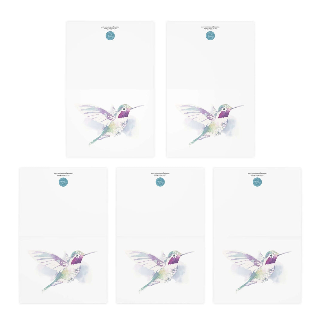 "Jeweled Messenger"  Greeting Cards (5-Pack)