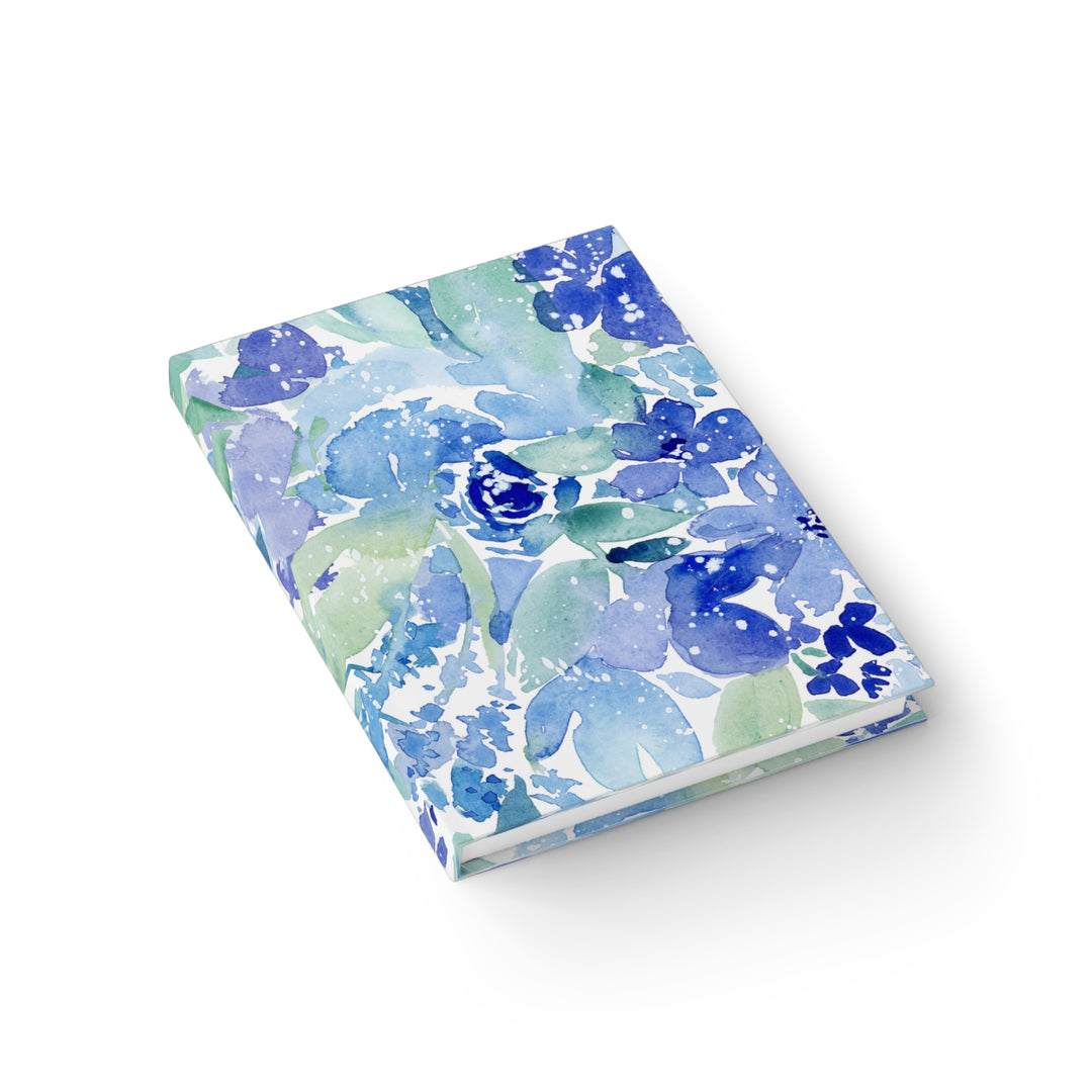 Enchanted Indigo I - Floral Hardback Journal