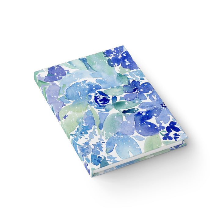 Enchanted Indigo I - Floral Hardback Journal