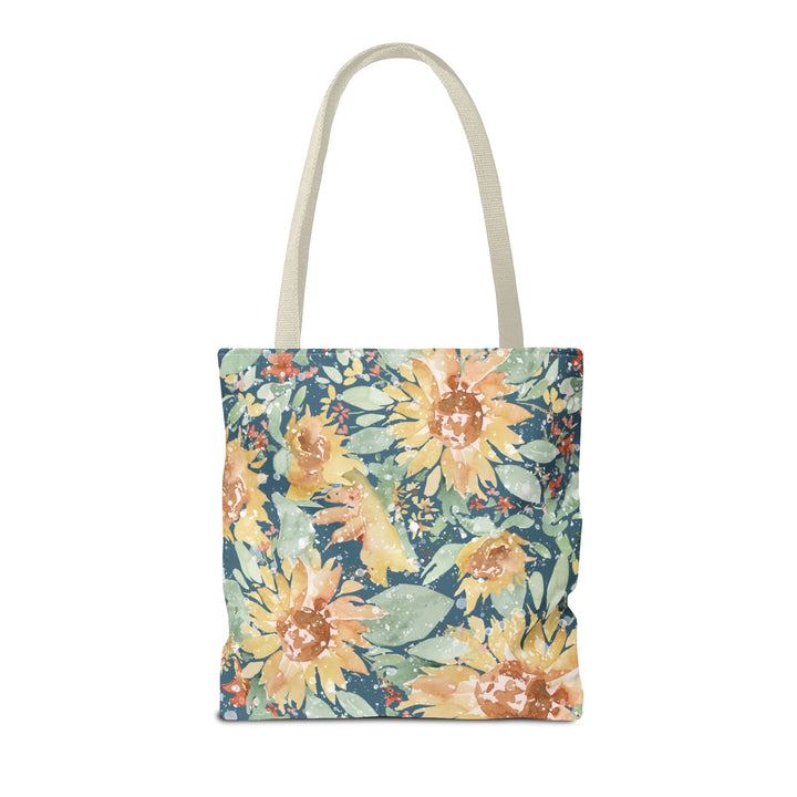 Artisan Tote Bag - "Sunflower Sunshine" in Green