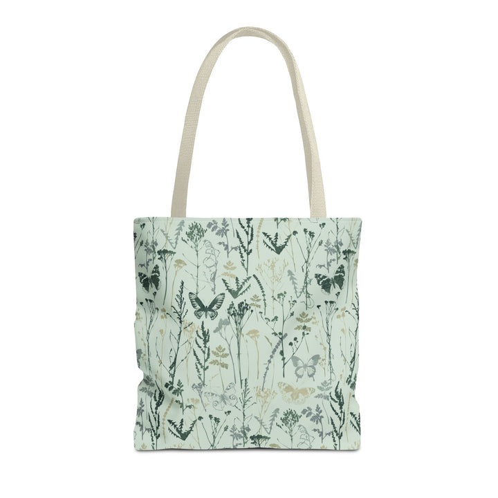 Artisan Tote Bag - "Vintage Meadow" in Sage Green