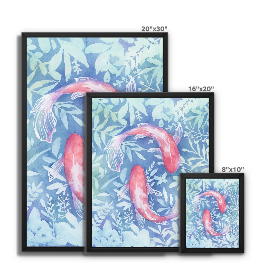 "Botanical Koi" Canvas Art Print