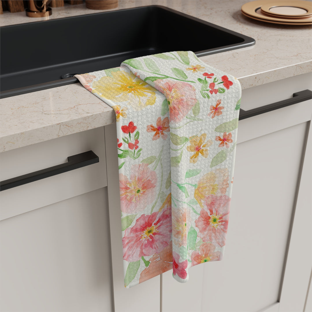 Rainbow Poppies - Kitchen Tea Towel