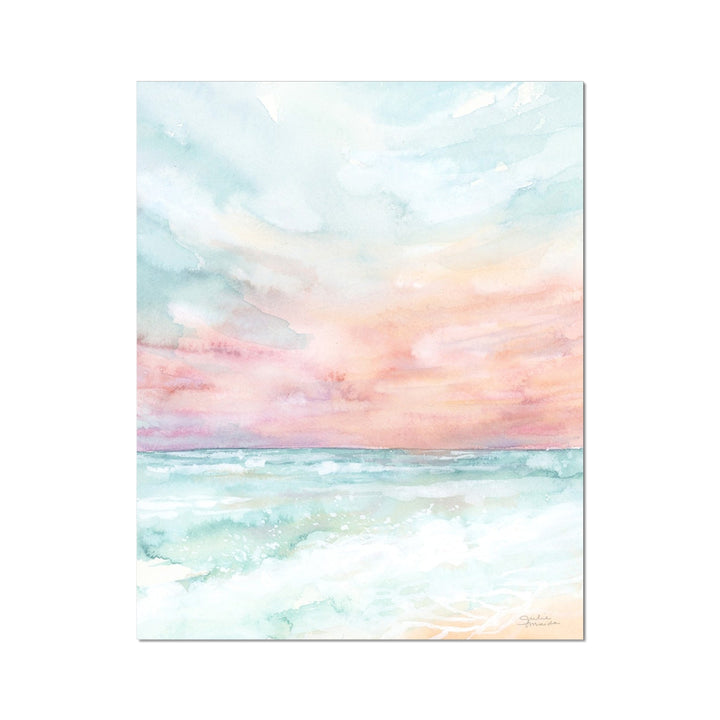 "Sky and Sea" Paper Art Print