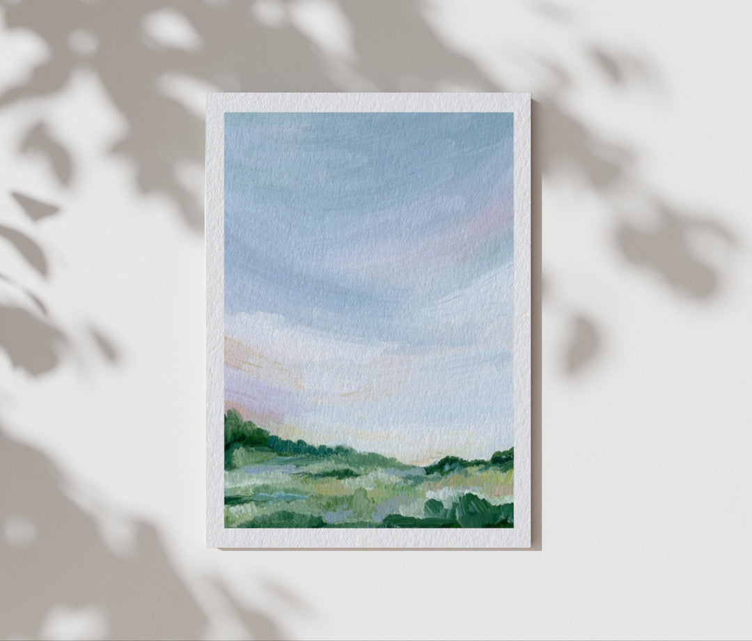 "A Place I'd Love to Be" - Paper Art Print