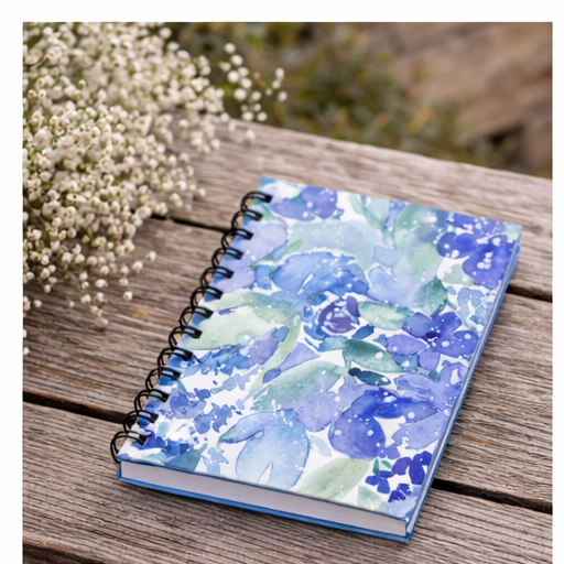 Enchanted Indigo I - Spiral Bound Journal