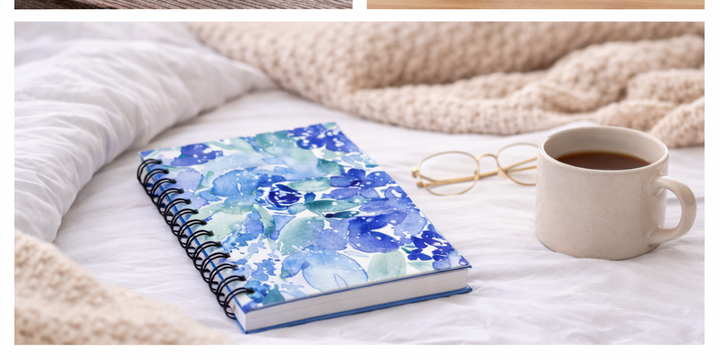Enchanted Indigo I - Spiral Bound Journal