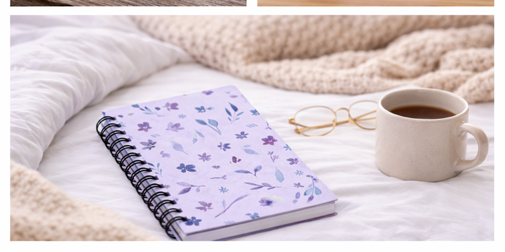 Purple Meadows - Spiral Bound Journal