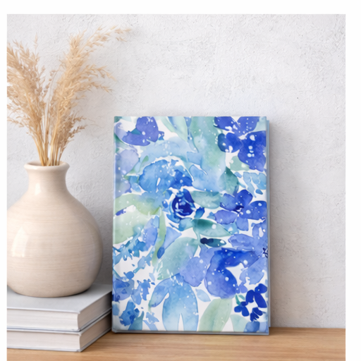 Enchanted Indigo I - Floral Hardback Journal