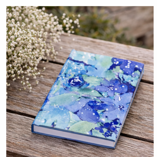 Enchanted Indigo II - Floral Hardback Journal