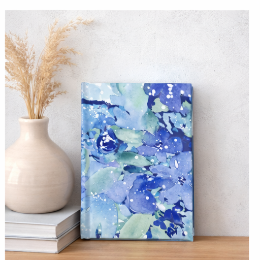 Enchanted Indigo II - Floral Hardback Journal