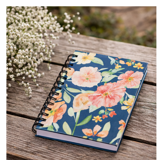 Poppies - Floral Spiral Bound Journal