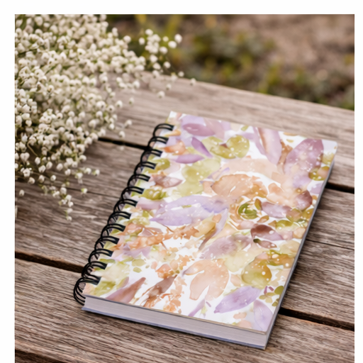 Retro Florals - Spiral Bound Journal