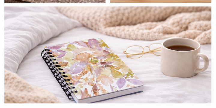 Retro Florals - Spiral Bound Journal