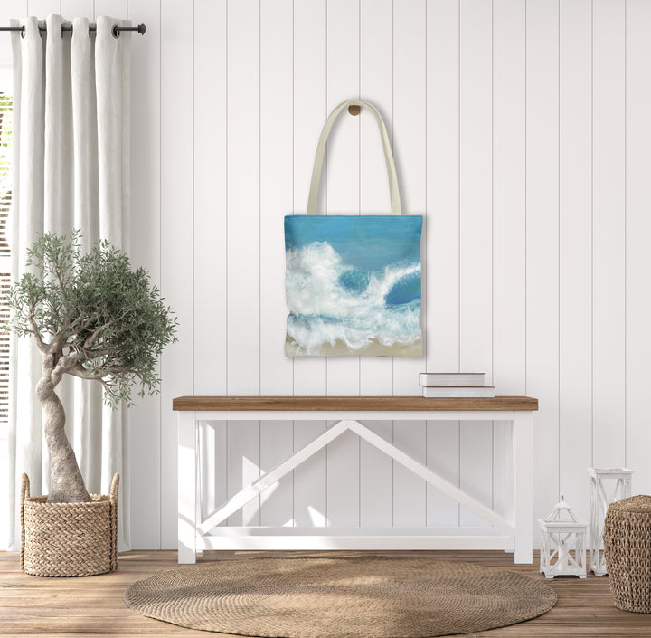 Artisan Tote Bag - "Beach Day" Coastal Art