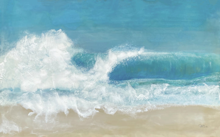 "Beach Day" - Original Oil and Encaustic Art