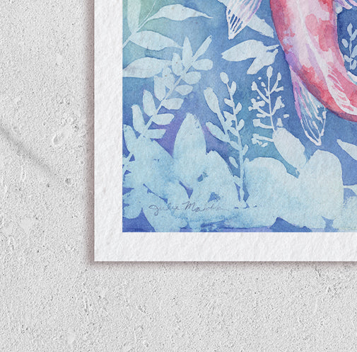 "Botanical Koi" - Limited Edition Paper Art Print