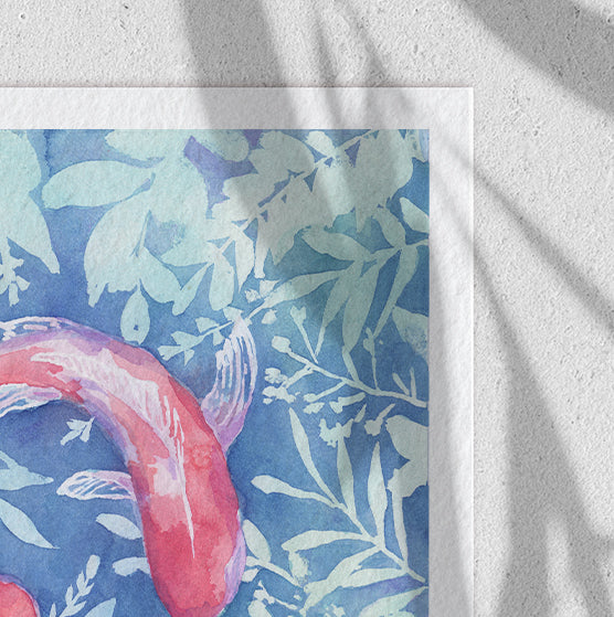 "Botanical Koi" - Limited Edition Paper Art Print