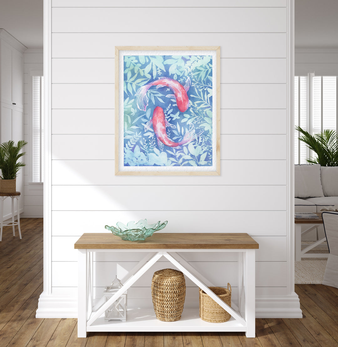 "Botanical Koi" - Limited Edition Paper Art Print