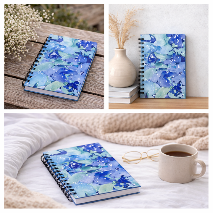 Enchanted Indigo II - Spiral Bound Journal