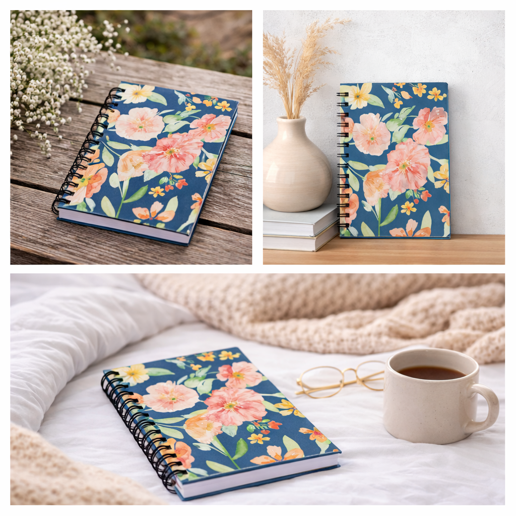 Poppies - Floral Spiral Bound Journal