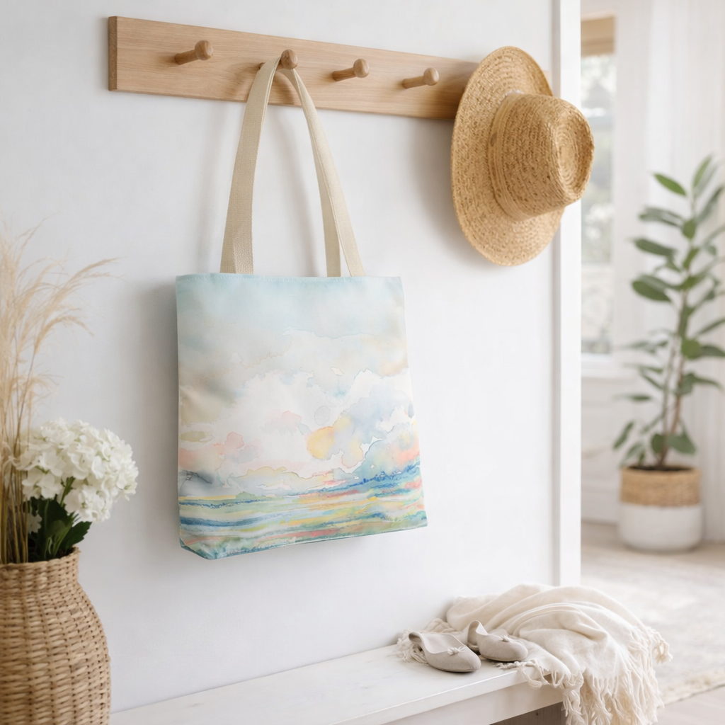 Artisan Tote Bag - "Stillness" Landscape Art