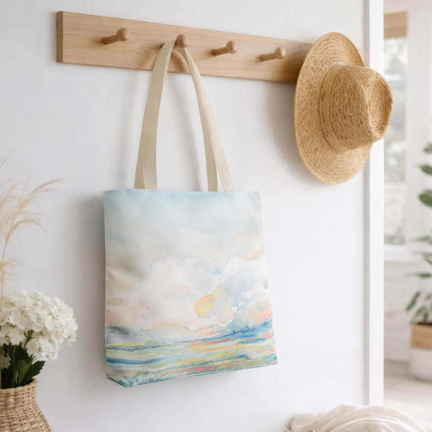 Artisan Tote Bag - "Stillness" Landscape Art