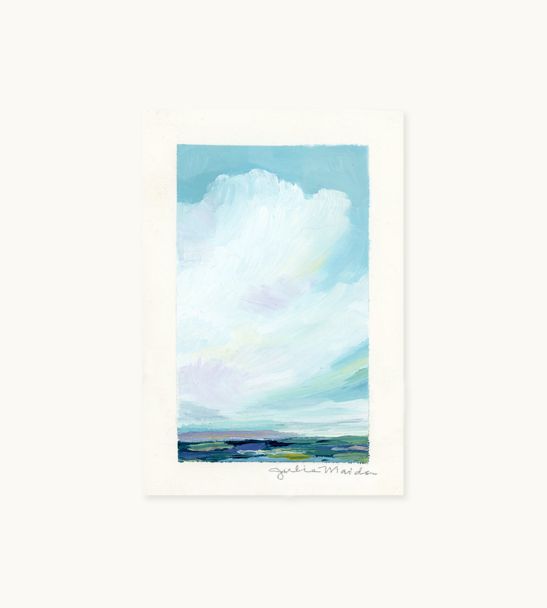 "Coastal Sky II" - Mini Original Artwork