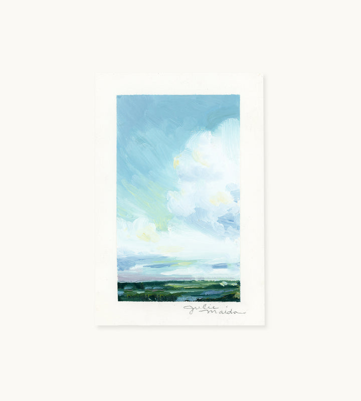 "Coastal Sky I" - Mini Original Artwork