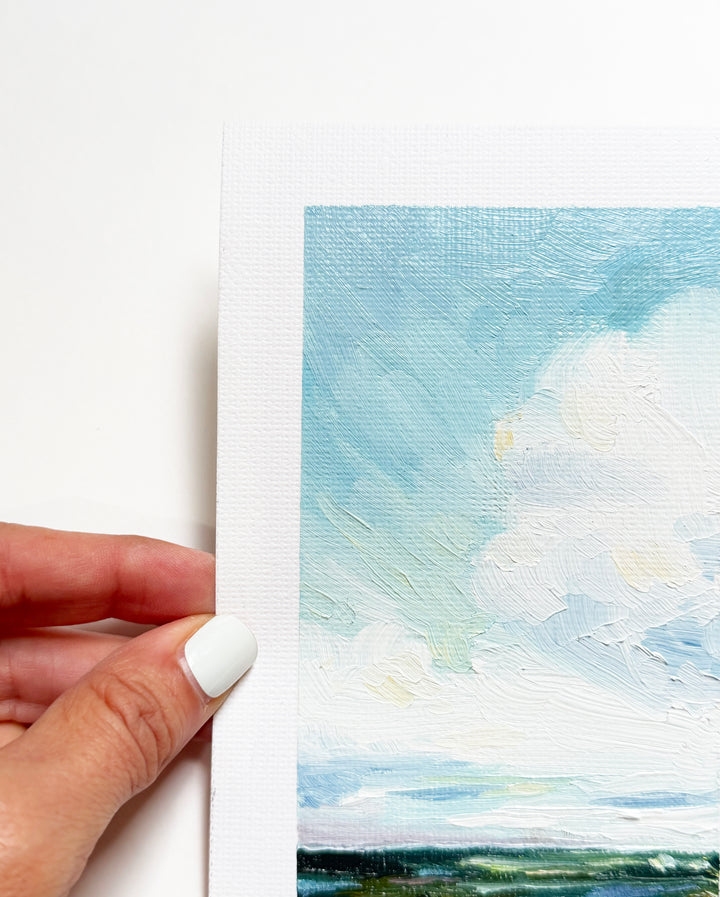 "Coastal Sky I" - Mini Original Artwork