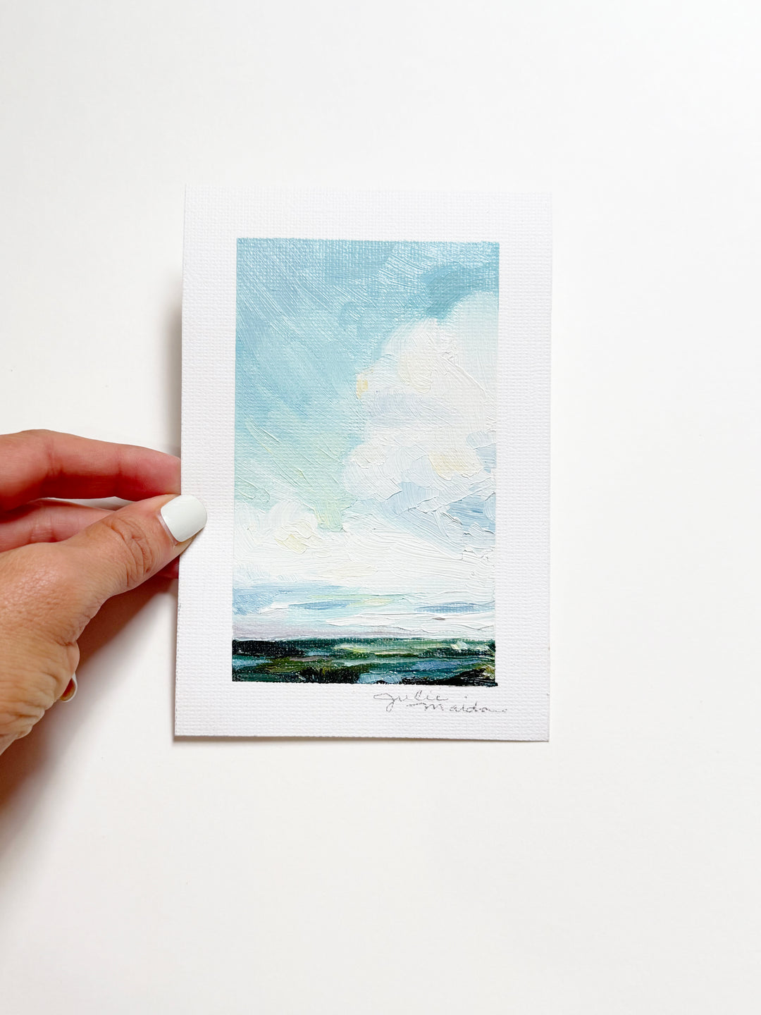 "Coastal Sky I" - Mini Original Artwork