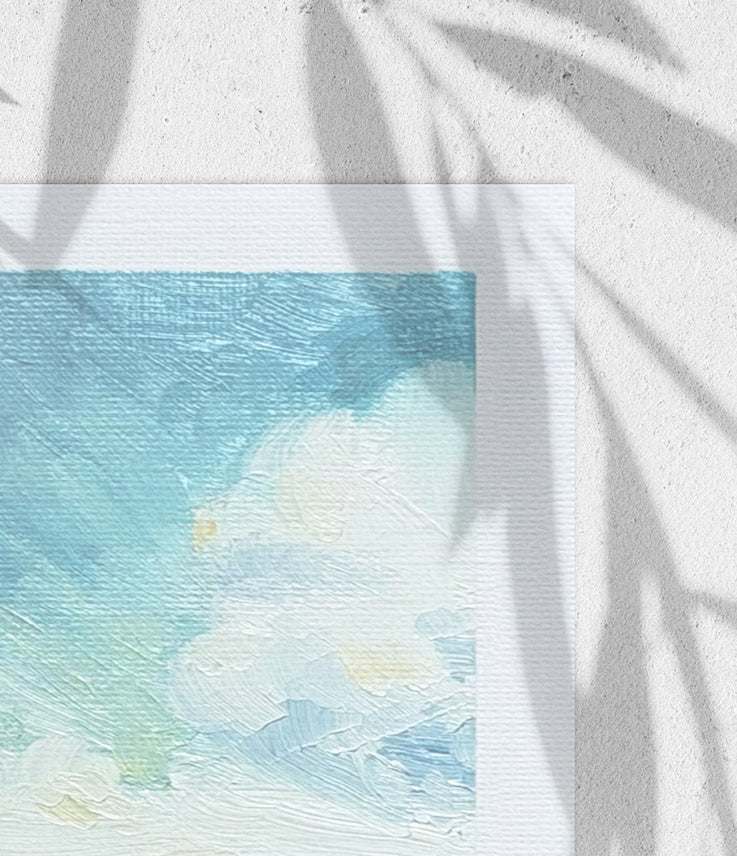 "Coastal Sky I" - Mini Original Artwork