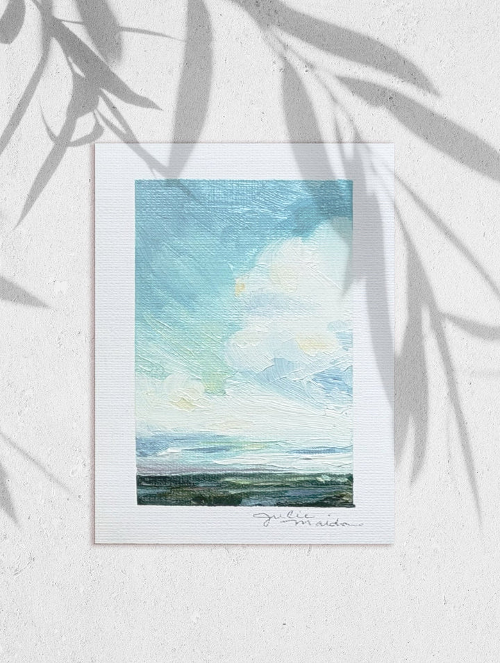 "Coastal Sky I" - Mini Original Artwork