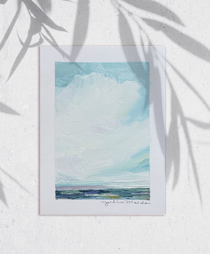 "Coastal Sky II" - Mini Original Artwork