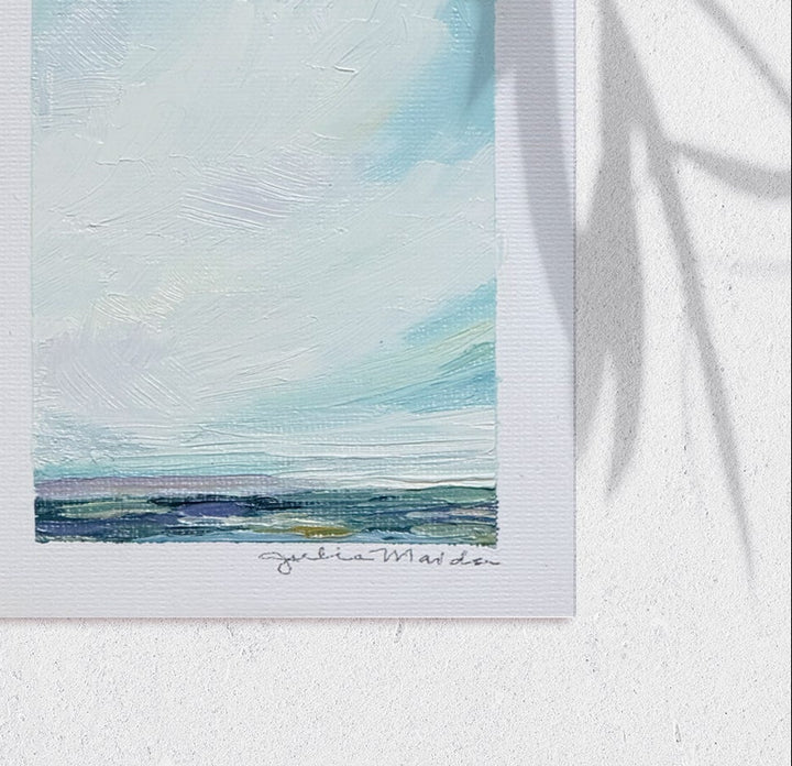 "Coastal Sky II" - Mini Original Artwork