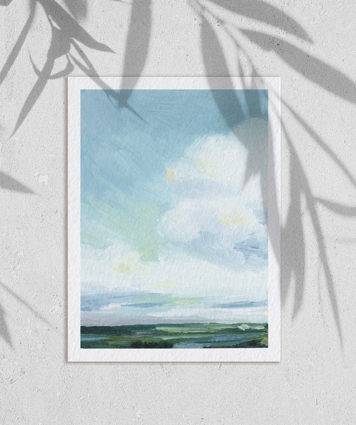 "Coastal Sky " - Signed Paper Art Print