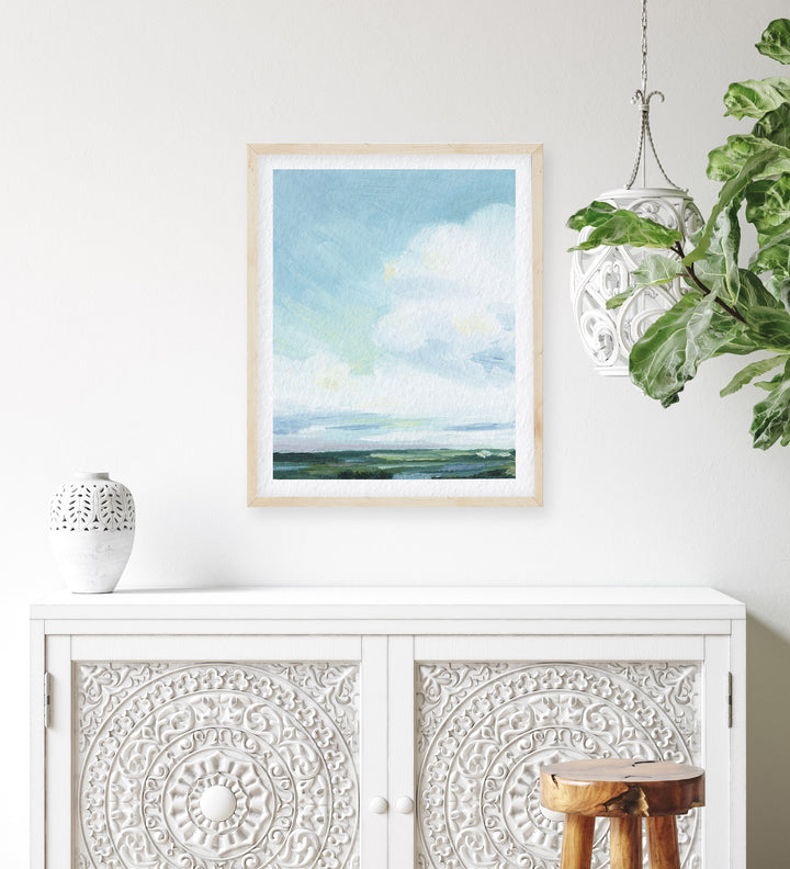 "Coastal Sky " - Signed Paper Art Print
