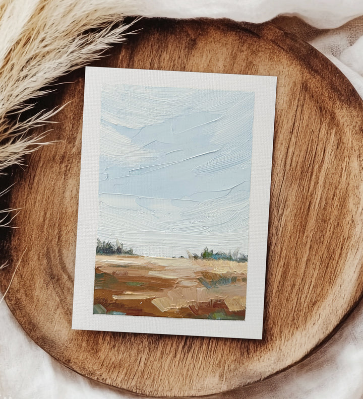 "Dune Marshes" - 5"x7" Original Oil Painting