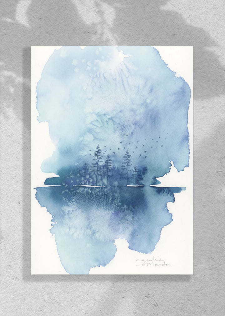 "Fading into Blue" - Original Art