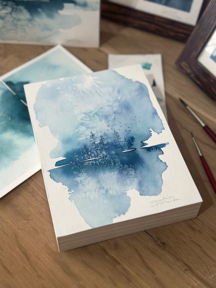 "Fading into Blue" - Original Art