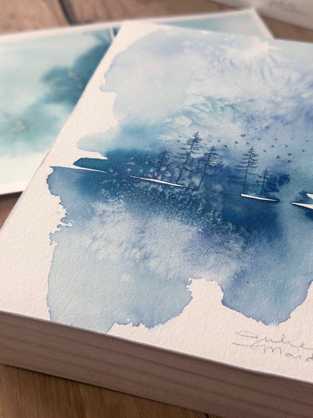 "Fading into Blue" - Original Art