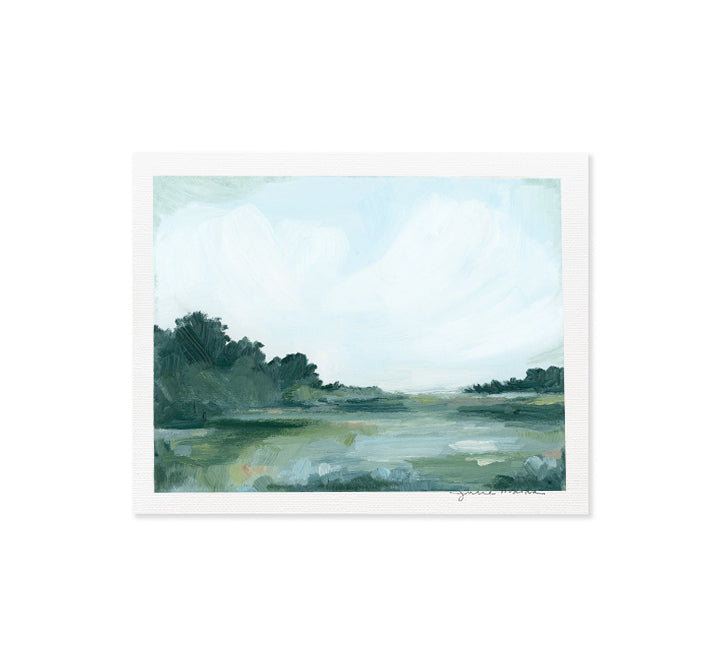 "I See Blue Skies Ahead" - 6"x8" Original Oil Painting