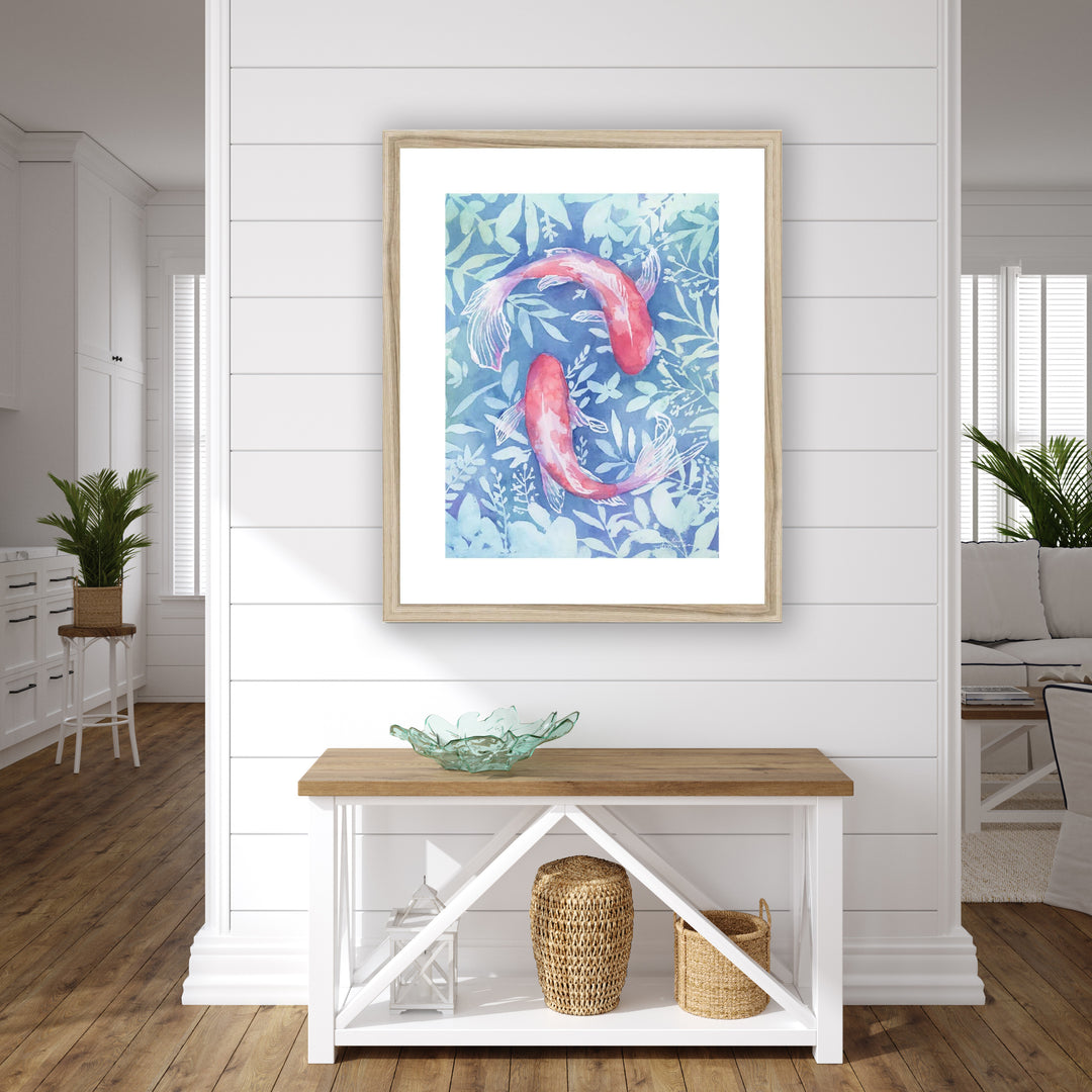 "Botanical Koi" Paper Art Print