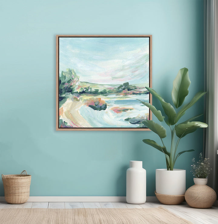 "Lakeside Retreat" Canvas Art Print