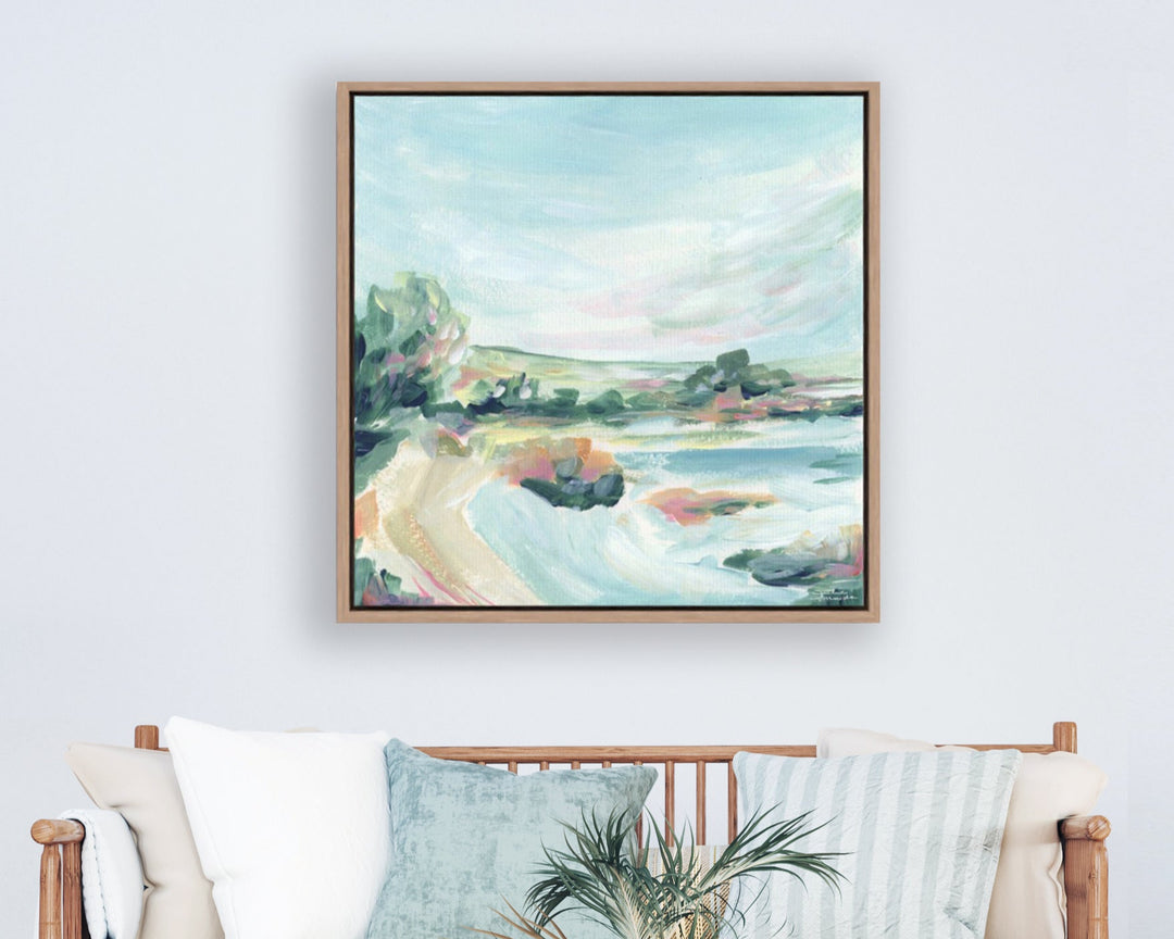 "Lakeside Retreat" Canvas Art Print